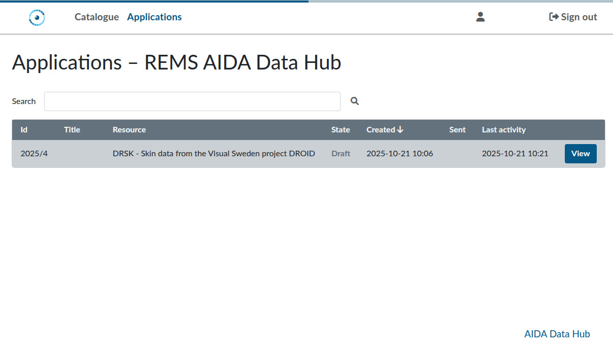 REMS list of applications