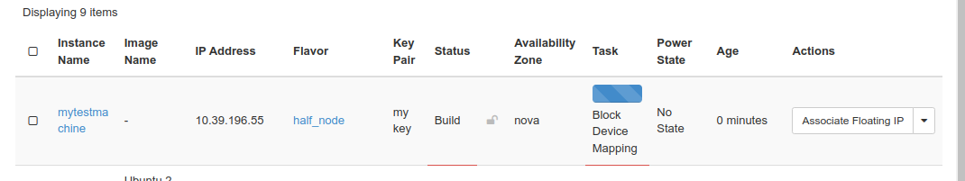 Instance vm in list screen